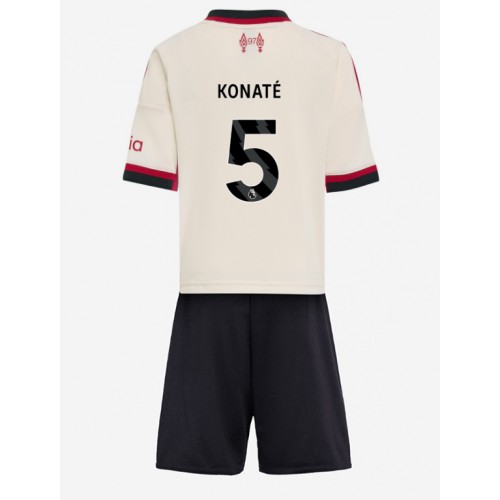 Liverpool Ibrahima Konate #5 Replika babykläder Bortaställ Barn 2025-26 Kortärmad (+ korta byxor)